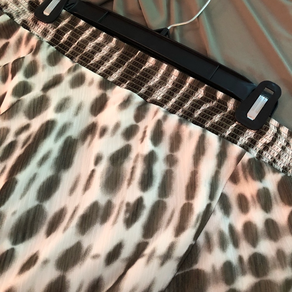 **NWT** Chico’s Long Flowy Animal Print Skirt